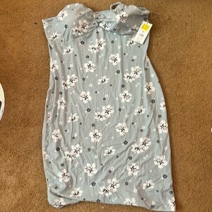 No Boundaries XXXL Green flower dress